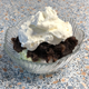 Whatever whipped cream you like - make your own, buy it in spray - up to you.